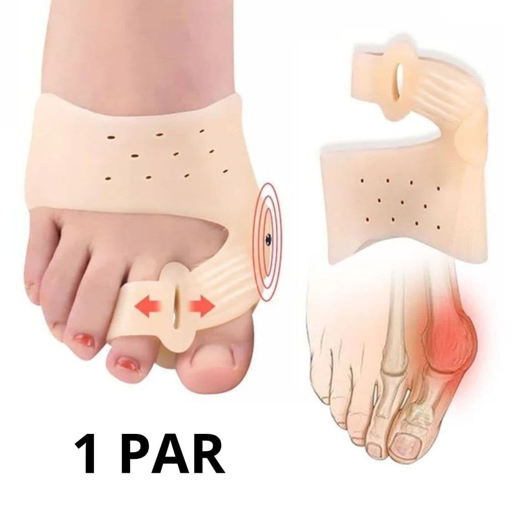 Par de Corretor Protetor de Joanete Terapia Magnética Alívio de Dores nos Pés e Dedão