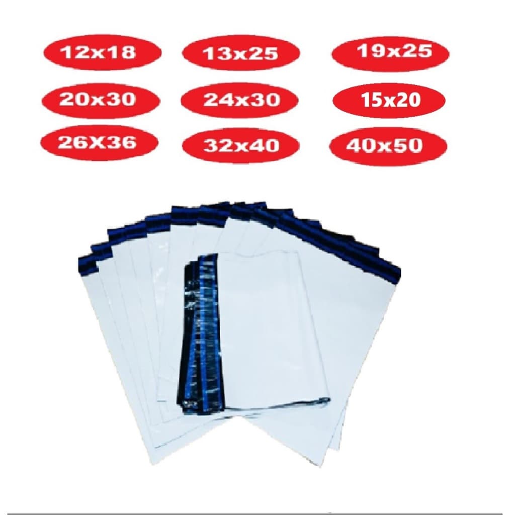 100 Envelope Branco 12x18 15x20 19x25 20x30 24x3 26x36 30x40 32x40 40x40 40x50 Segurança Correios Sedex