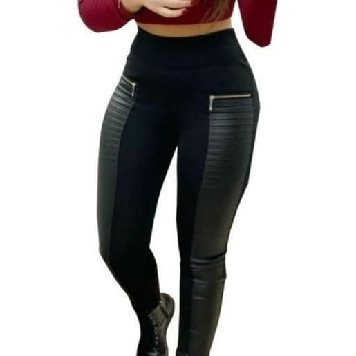 Calça Montaria Forrada, Calça Montaria Flanelada Com Detalhe Cirrê com bolso, cintura alta