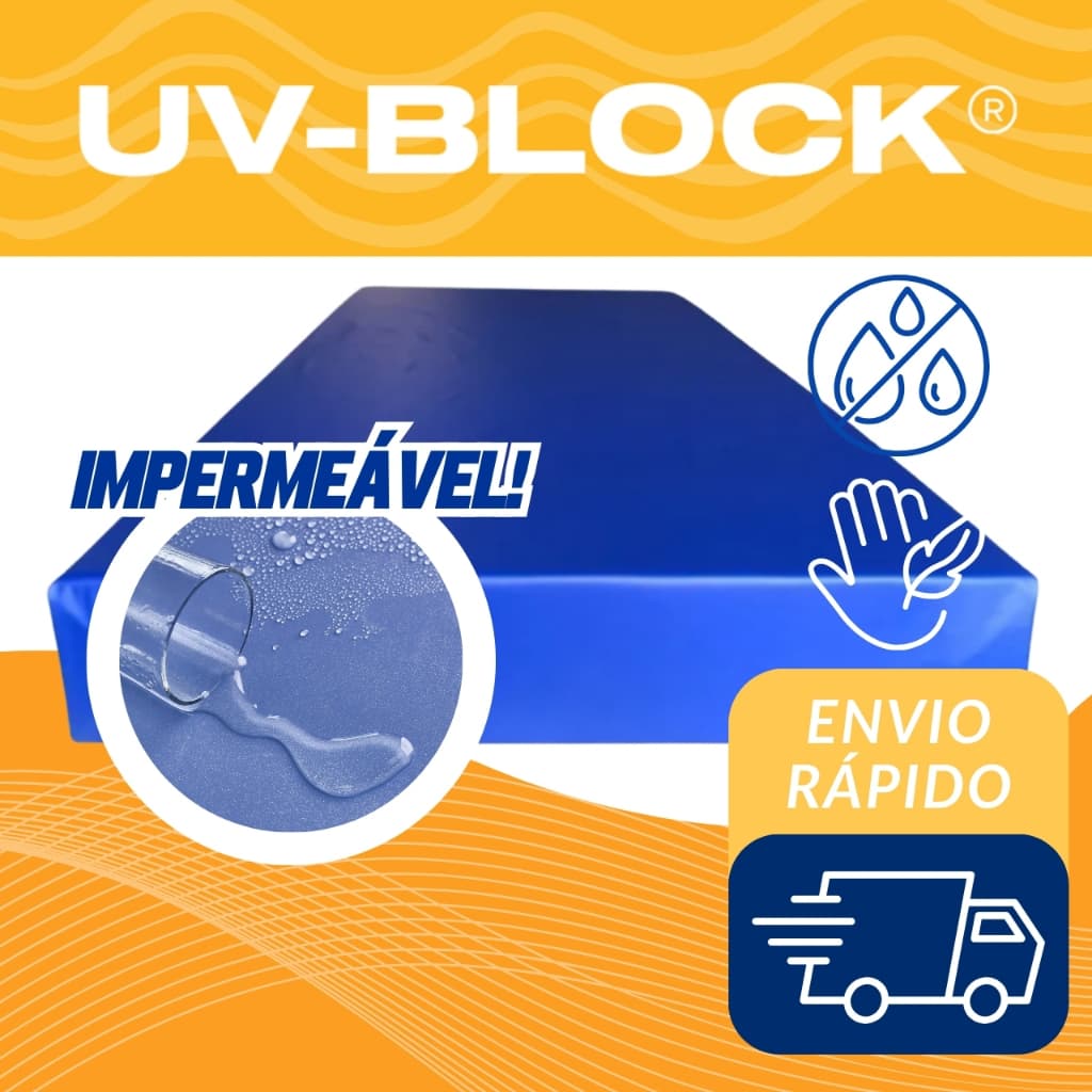 Capa de Colchão Hospitalar Azul Material NAPA Premium Impermeável Hipoalergênico