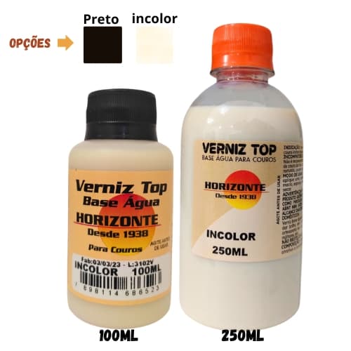 Verniz top Horizonte líquido, brilho instantâneo sapatos, bolsas, bancos e artigos de couro