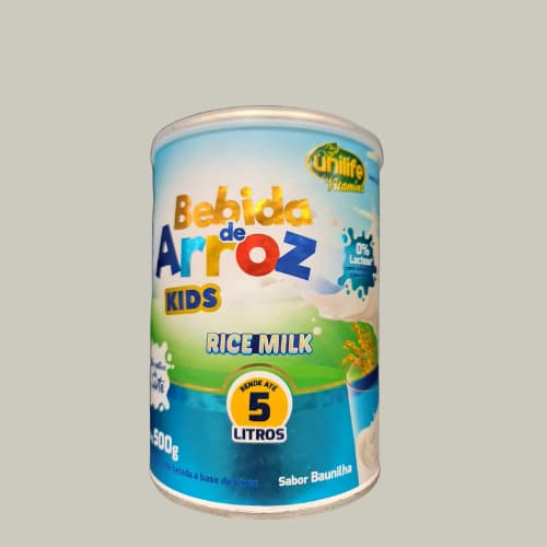 Bebida de Arroz Rice Milk Kids S/ Lactose 500g (Unilife)