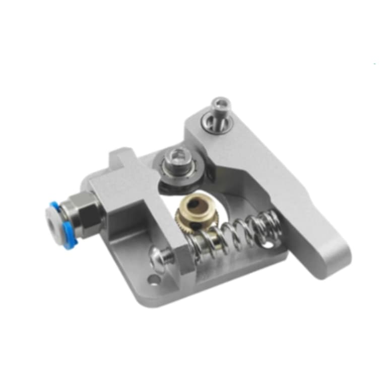 Kit Extrusora Alumínio Prata com ajuste de pressão para filamentos 1,75mm de diâmetro - Slim 3D