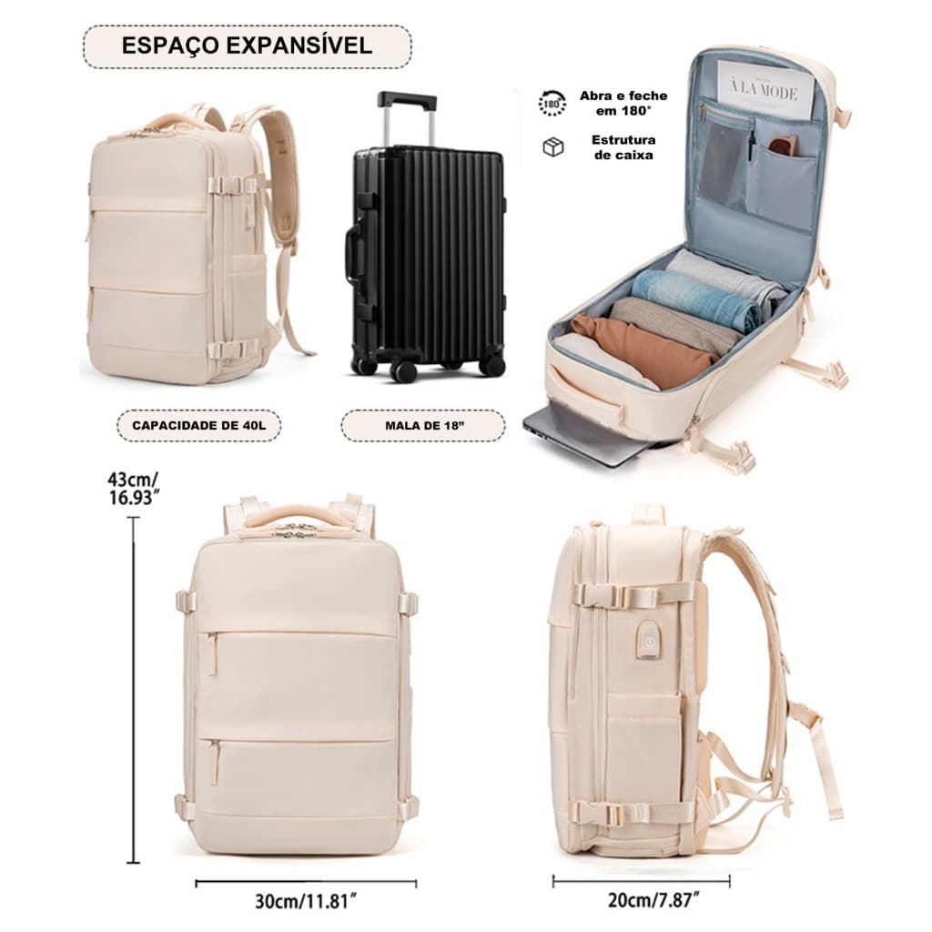 Modelo de Mochila Mala Mulheres e Homens Escolar Passeio Viagem Notebook Grande