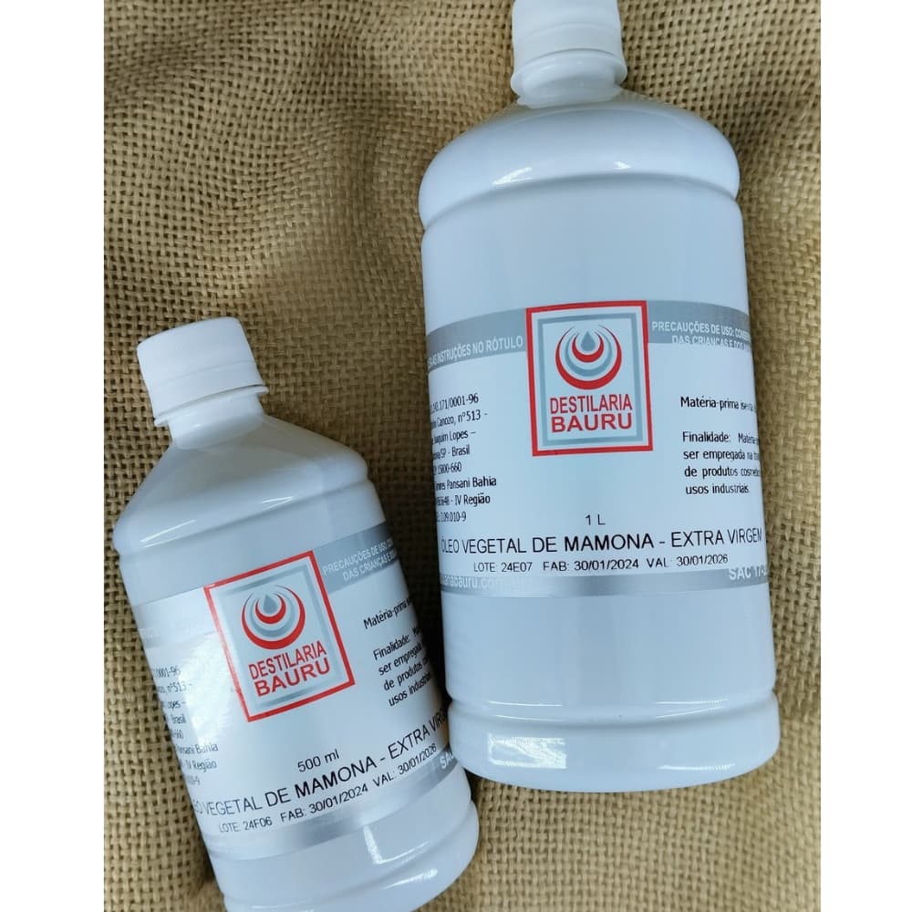 Óleo Rícino Mamona 100% Puro Vegetal Extra Virgem Prensado a Frio