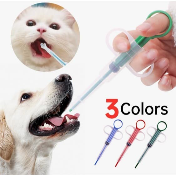 Aplicador De Comprimidos remédios Alimentador Pet Seringa Para Cães e Gatos
