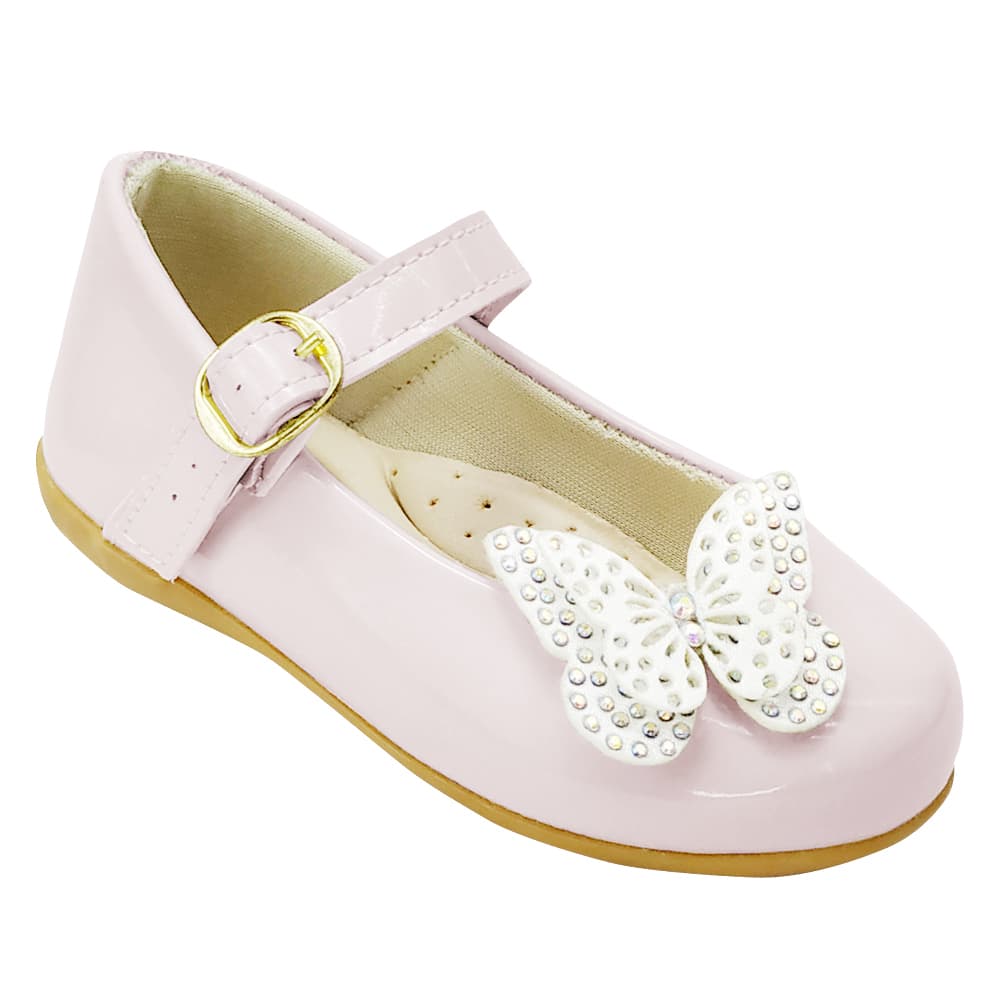 Sapatilha Infantil Menina Algodão Confortável Casamento Promoção 1004 Delicada Brilho Verniz Moda