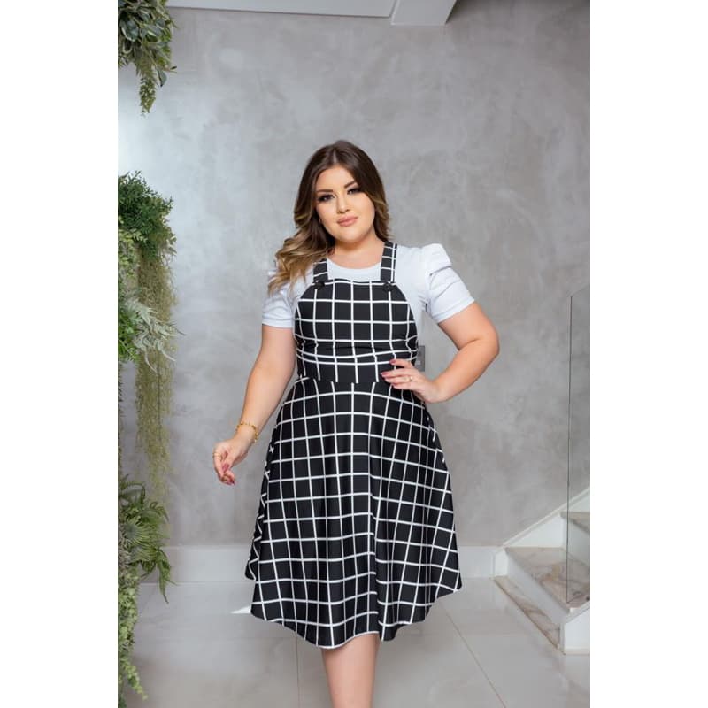 JARDINEIRA SALOPETE GODE RODADA MODA MODESTA CRISTÃ FARDAMENTO