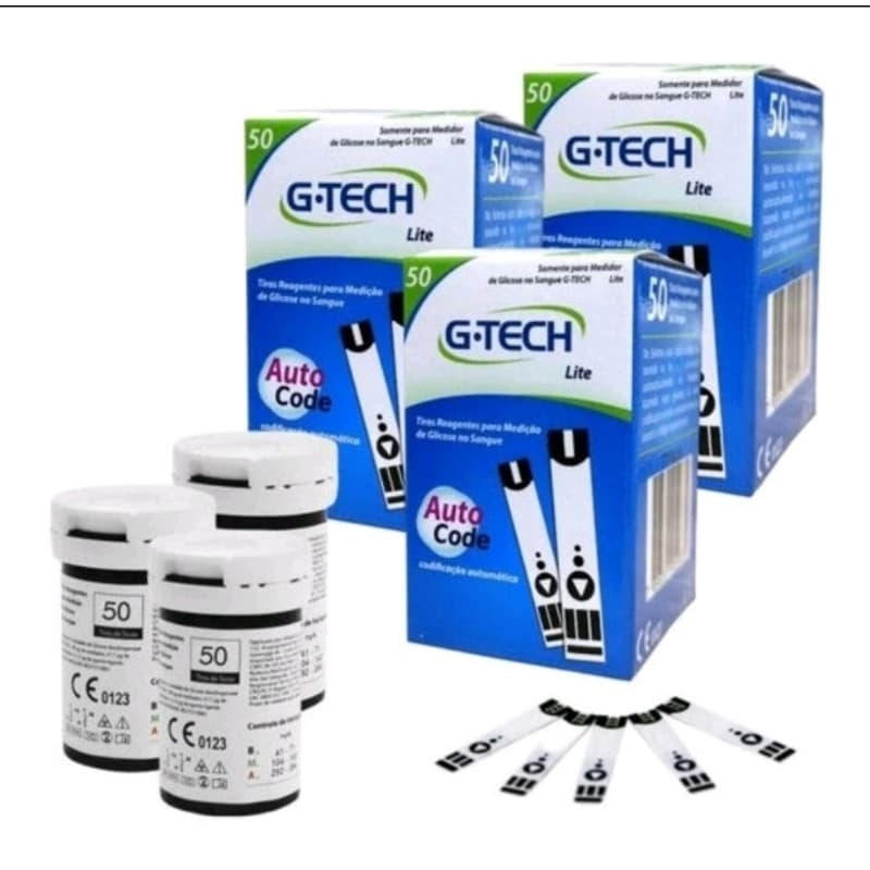 Kit Tira para Glicemia G tech lite (150 tiras)