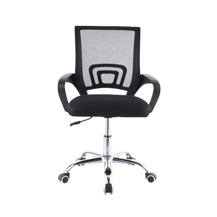 Cadeira de Escritório Diretor Secretária Executiva Office Giratória Base Cromada Tela Mesh Preta Ergonômica