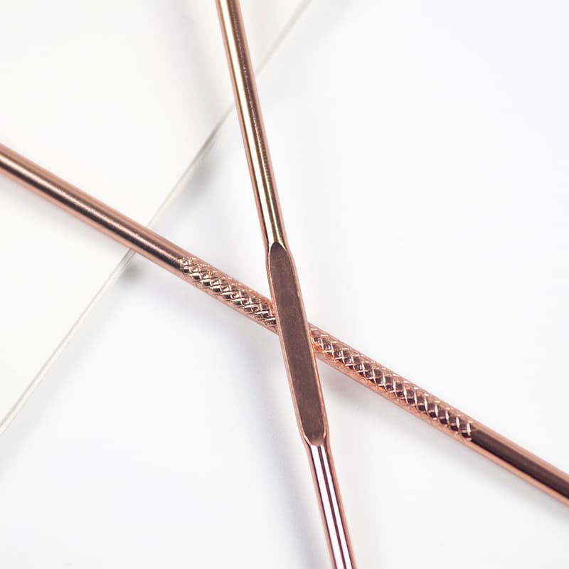 Kit Acne Espinha Extrator De Cravos Profissional Removedor 4 Pçs de Ponta Dupla com Pinça/Extrator/Agulha para Salão