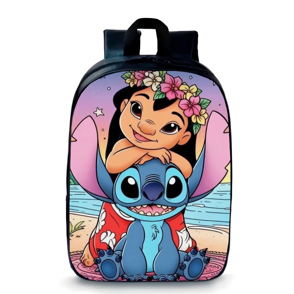 Mochila Pequena Pré-escolar infantil Stitch ohana promoção