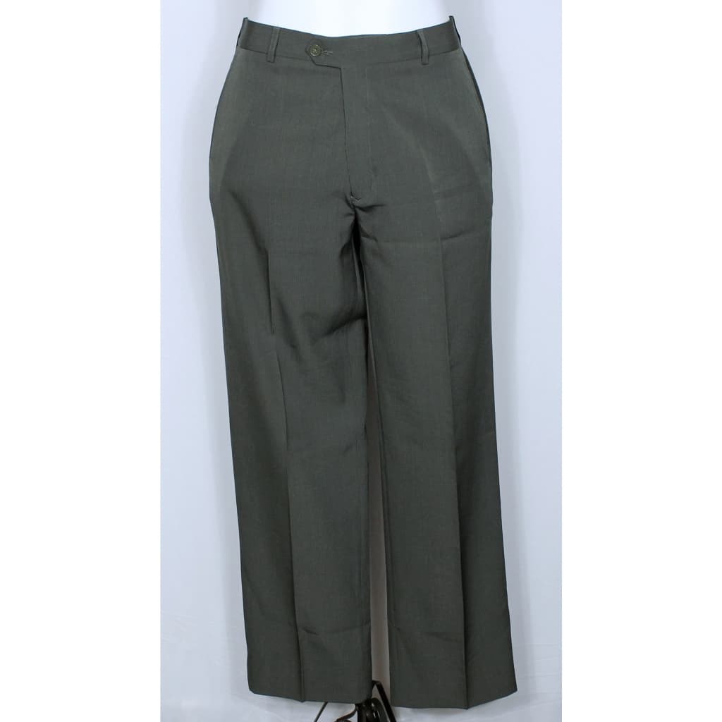 Calça social alfaiataria masculina cinza plus size Barecy Uomo - Veste 46 - Ref. 2341 (brechó)