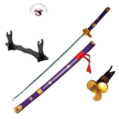 Espada One Piece Enma Roronoa Zoro Bambu LUMINOSA Cosplay KATANA COLEÇÃO ORNAMENTO