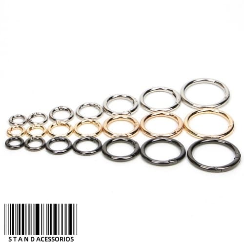 20 Argolas Articuladas Mosquetão Para Bolsas de Crochê e Artesanato em Geral