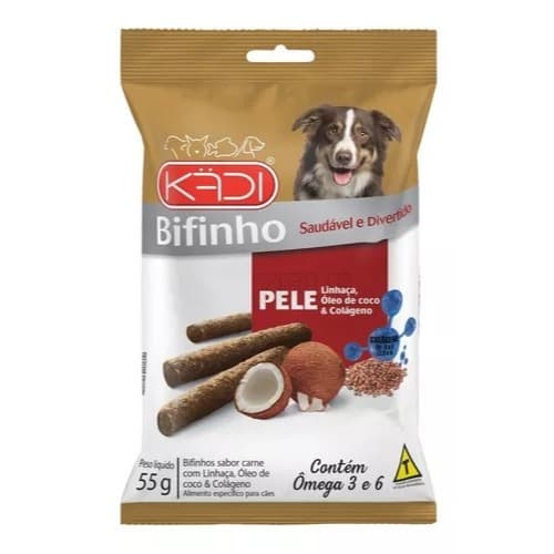 Bifinho Para Cães Pele Linhaça & Óleo De Coco