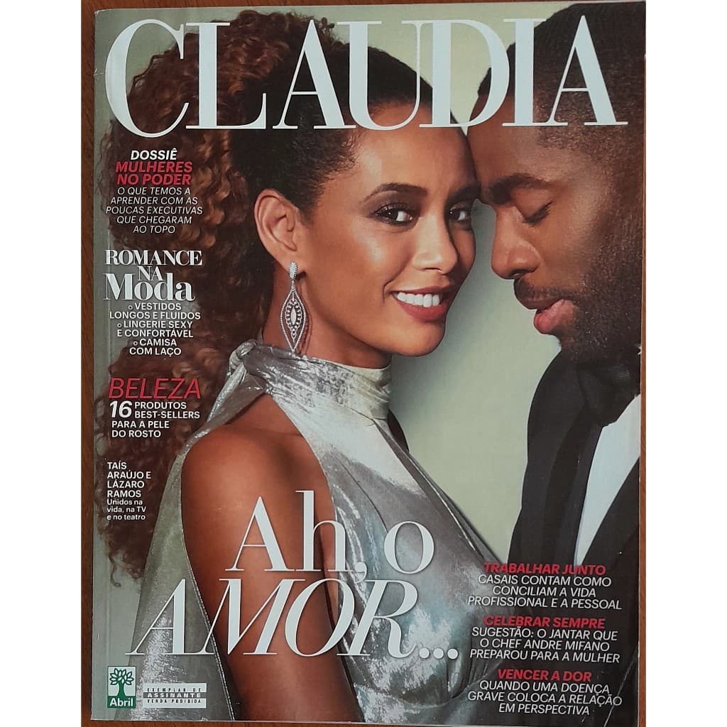 Revista Claudia Nº 657 Junho/2016 Tais Araújo Lázaro Ramos