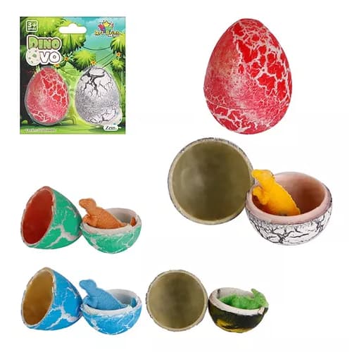 Brinquedo Dino Ovo - Kit Com 2 Peças 3 Cm Art Brink
