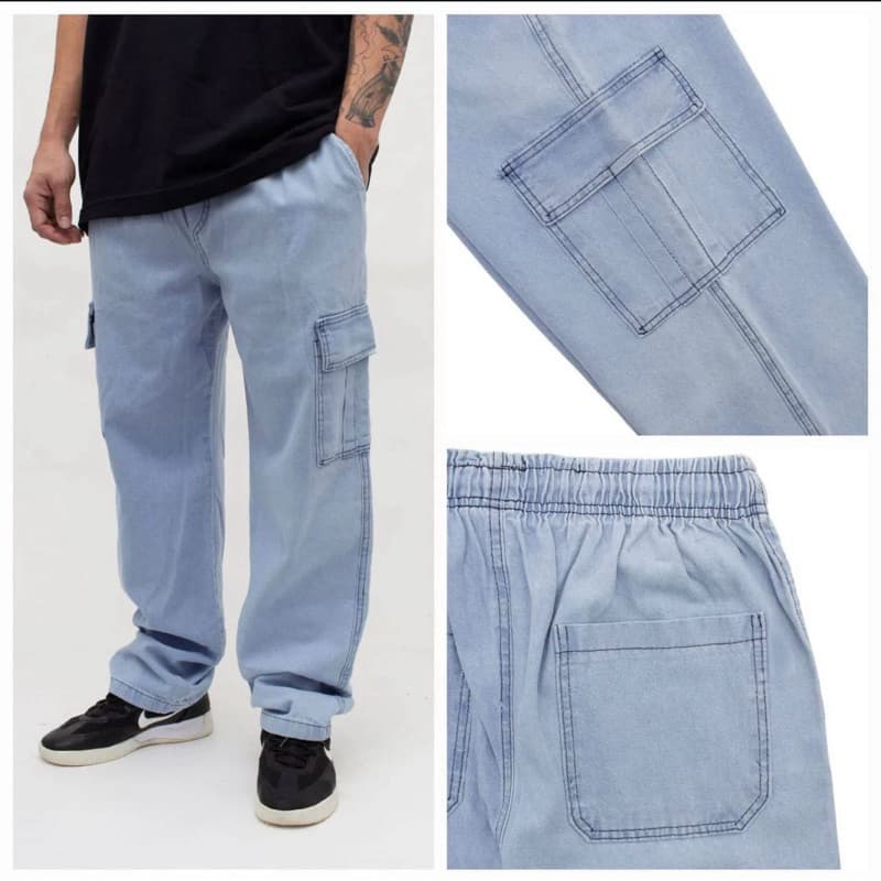 Calça Cargo Infantil e Juvenil – Sarja e Jeans, Skate, Diversas Cores