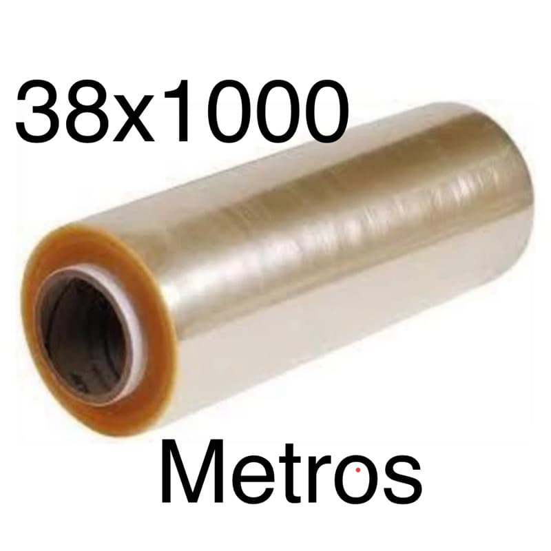 Rolo Bobina Plastica de Filme PVC 38cm x 1000 metros