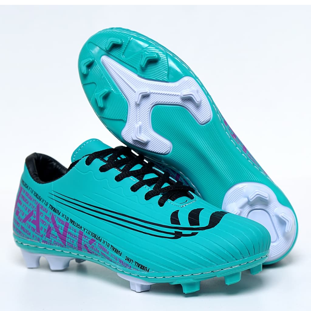 Chuteira Campo Cano Baixo Preta com Solado Costurado Blank Star 34 ao 45 Reforçada Original