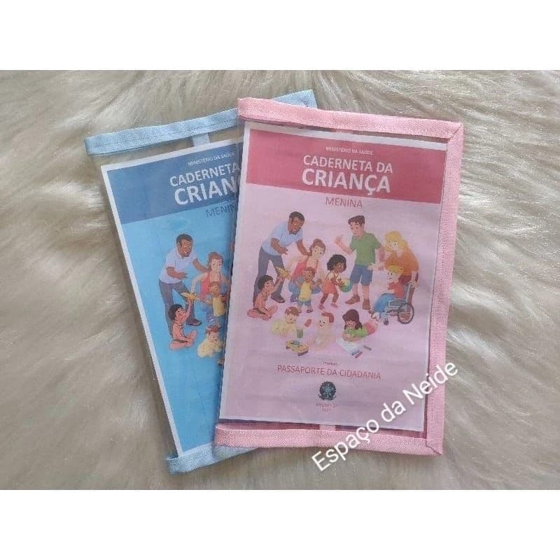 Capa de plástico cristal para caderneta de vacinação ou de gestante.