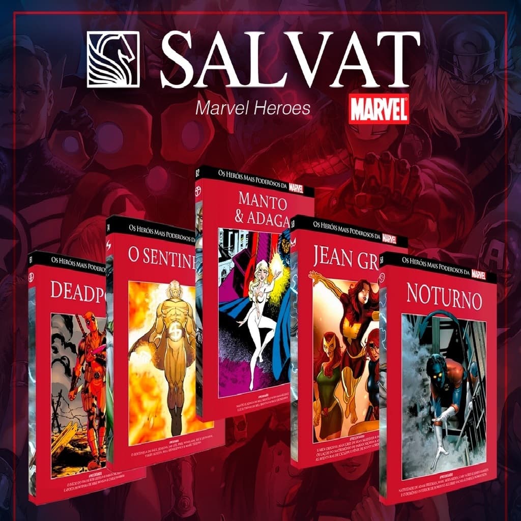 HQ - OS HEROIS MAIS PODEROSOS DA MARVEL - LIVROS NOVOS E LACRADOS - ESCOLHA SUA EDIÇÃO (EDITORA SALVAT)