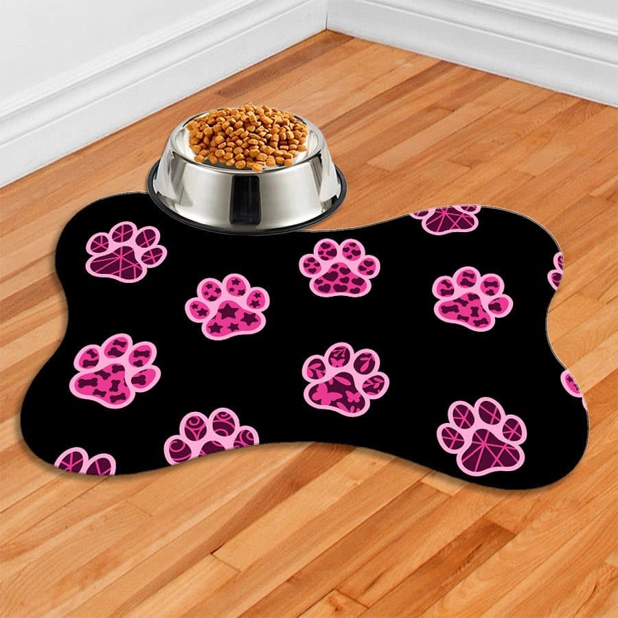 Tapete Para Comedouro PET Antiderrapante - Ossinho - 38x25 - PATAS RS