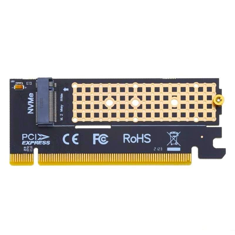 Adaptador Placa Ssd X16 Nvme M.2 Mkey Pci-e 3.0 Express