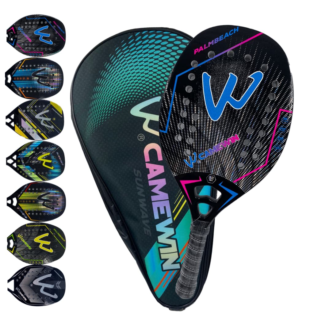 RAQUETE CAMEWIN FULL CARBON 3K ORIGINAL C/ CAPA LEVE CARBONO