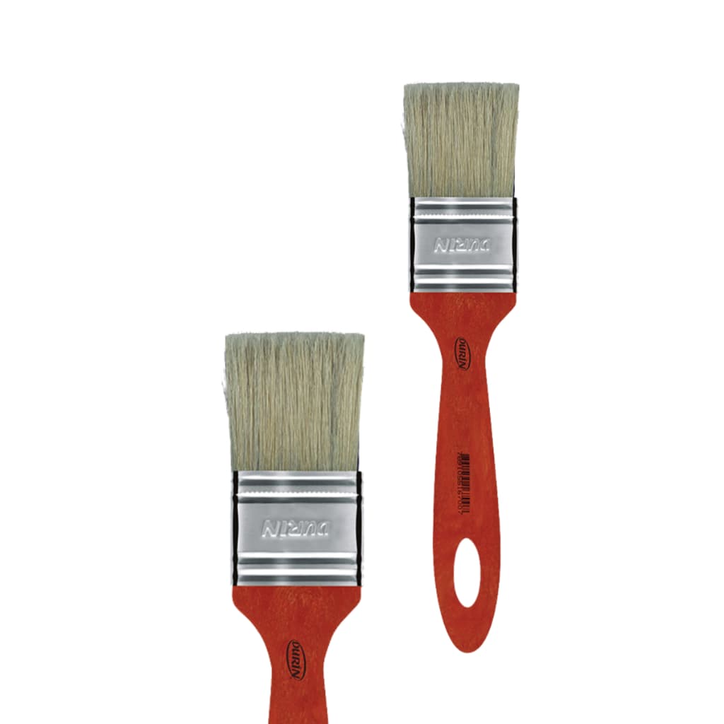 Trincha / Pincel Para Verniz/Stain Branca De Tamanho 1.1/2" Durín