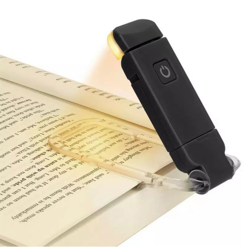 Mini Luz Luminária De Leitura De Livros LED Brilho Ajustável USB Clip De Proteção Dos Olhos Portátil Bookmark Light