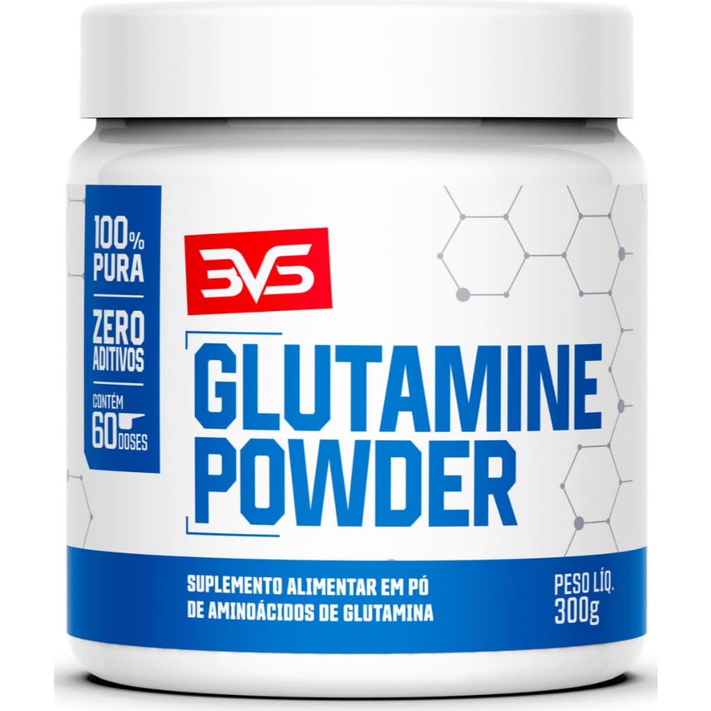 Glutamina 100% Pura Powder - Fórmula Avançada Com Insumos Importados E 5g De Glutamina Por Dose