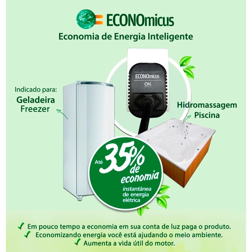 REDUTOR DE ENERGIA ECONOMIZADOR DE ENERGIA GELADEIRA HIDROMASSAGEM