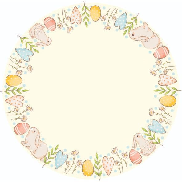 Capa para Sousplat - Mesa Posta Pascoa Amarelo Candy