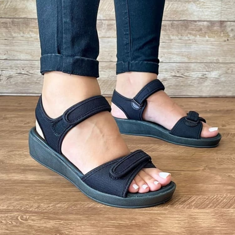 Sandália Feminina Massageadora Papete Ultaconforto Super Leve Macia Alivio Dores Pés Mod Anabela