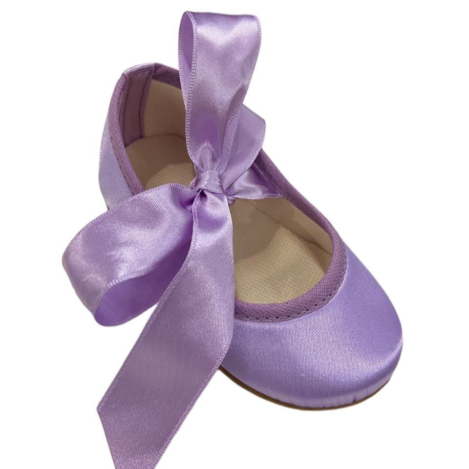 Sapatilha Bailarina Lilás Roxo Cetim Claro Tema Princesinha Sofia Personagem Festa Daminha Crianças Kids Meninas