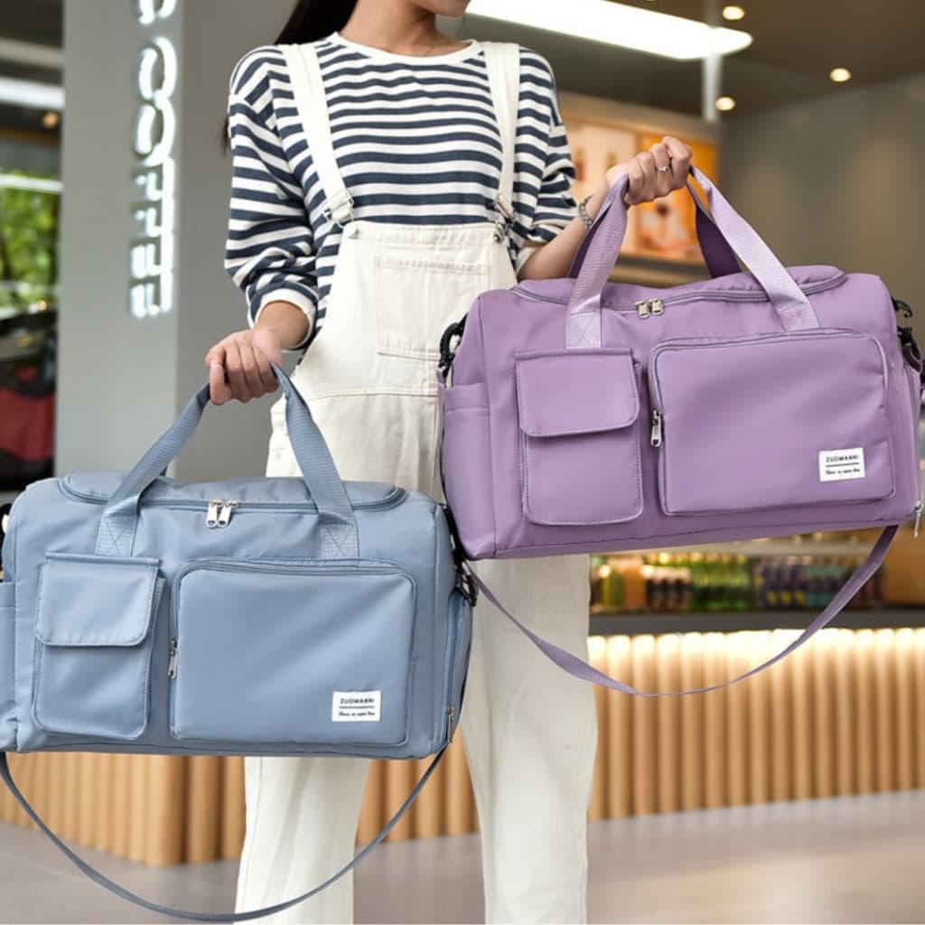 Bolsa De Viagem Sport Com Bolso Impermeável Alça Lateral 30L Capacidade