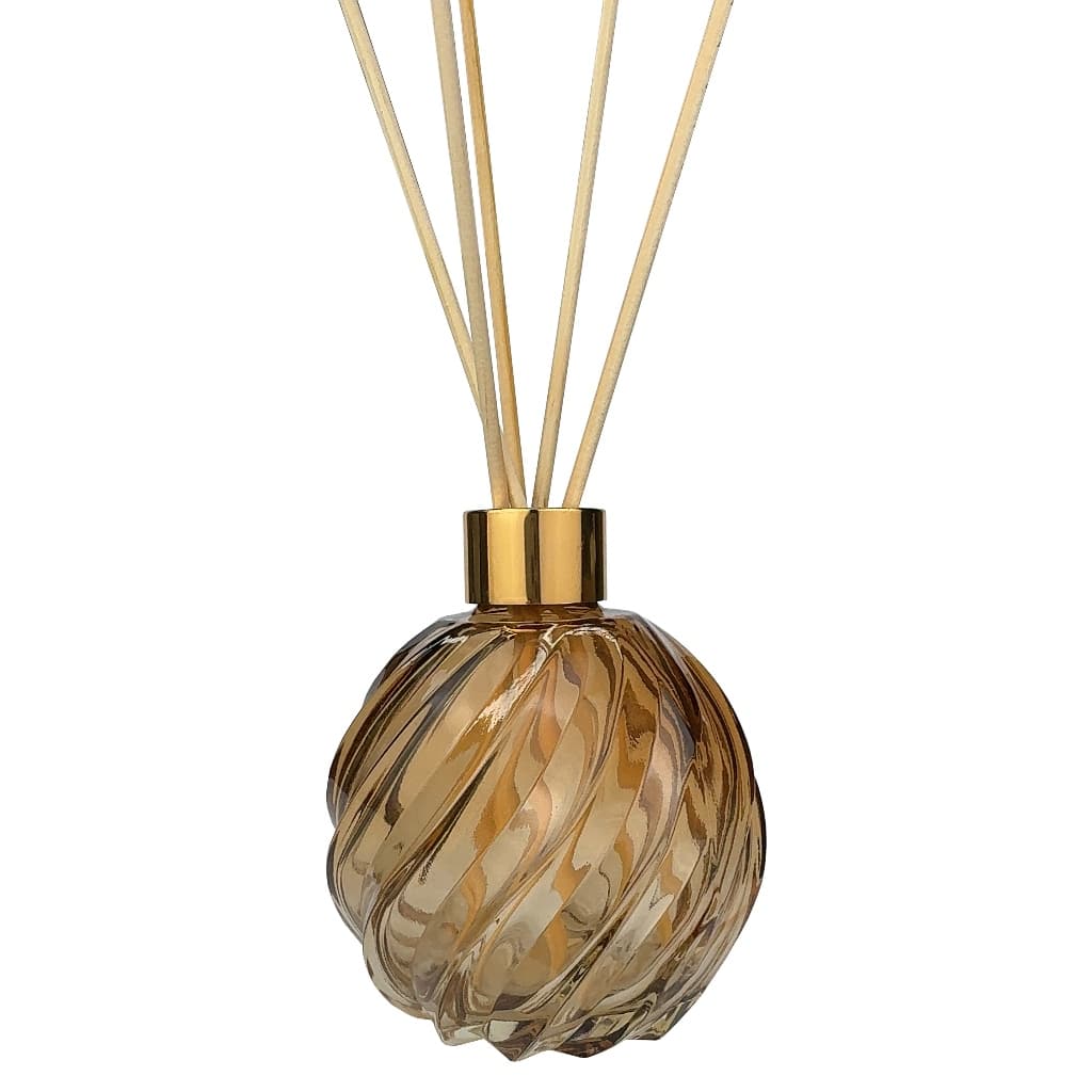 2 Vidro Espiral 250ml Ambar Difusor de Ambiente Aromatizador de Varetas