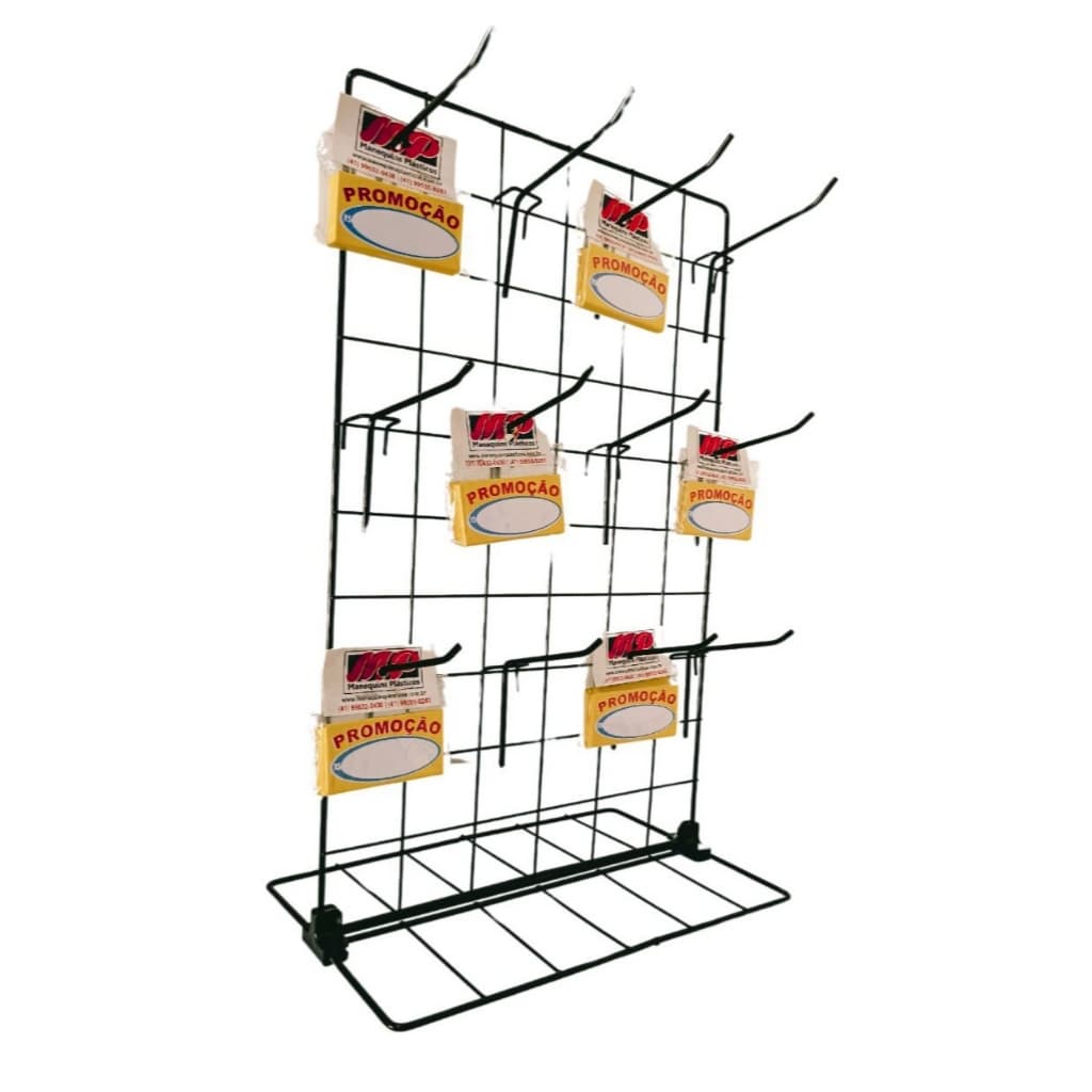 Expositor Aramado Mini, Tela acompanha 12 ganchos