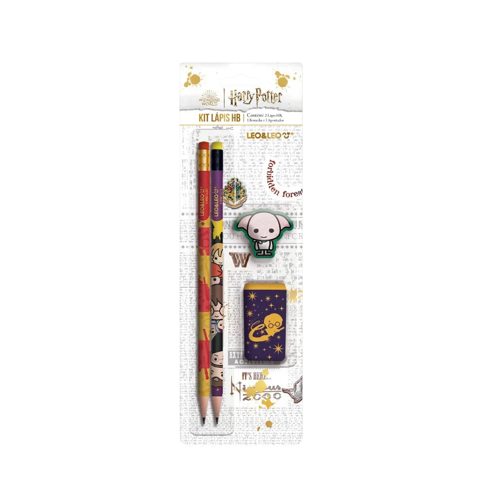 Kit Lápis Harry Potter Blister LeoeLeo