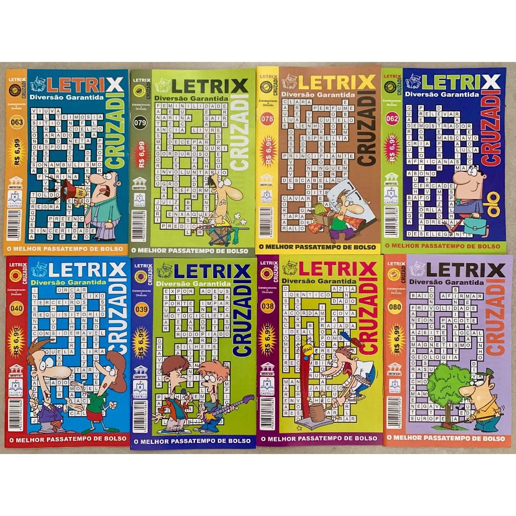 Kit 8 Letrix Merfer Sem Repetição (novo) - Editora castelo