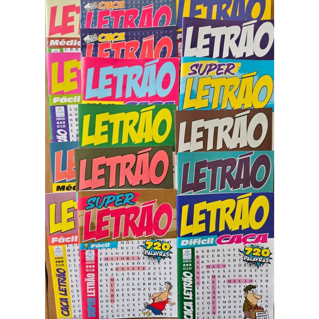 KIT COM 50 CAÇA SOMENTE LETRÃO E SUPER LETRÃO