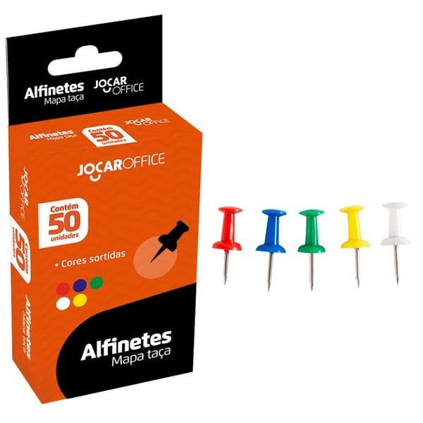 Alfinete Taça Cores Sortidas - Jocar Office