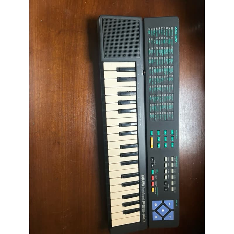 Teclado Eletrônico Drum Pad - Vintage 1988 Yamaha PortaSound PSS-140, com Alimentação AC