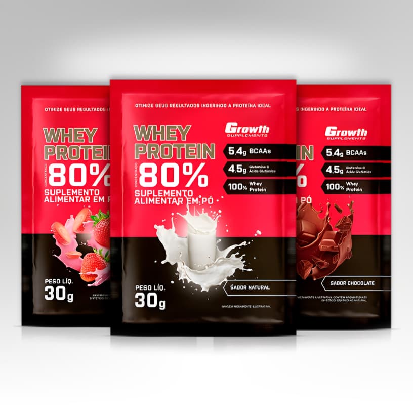 1x DOSE Whey Protein Concentrado 80% Sachês de 30g - GSupplements