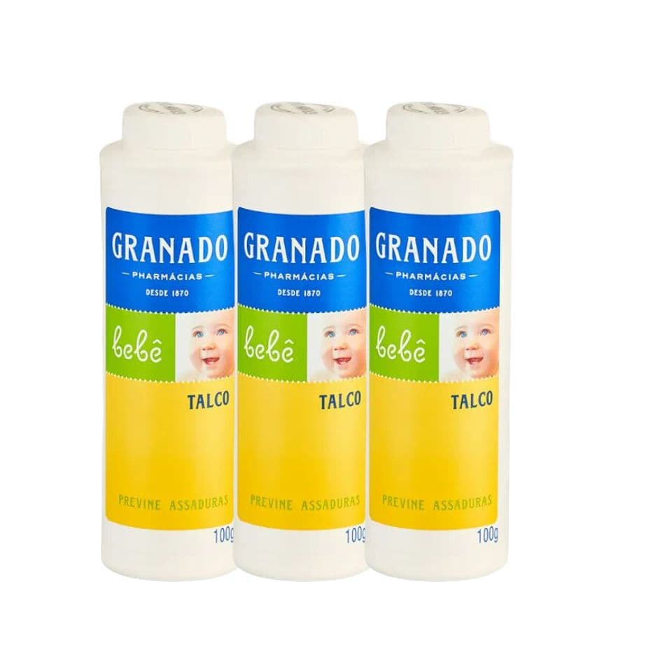 Kit C/3 Talco Infantil Granado Antiassadura Para Bebê 100g