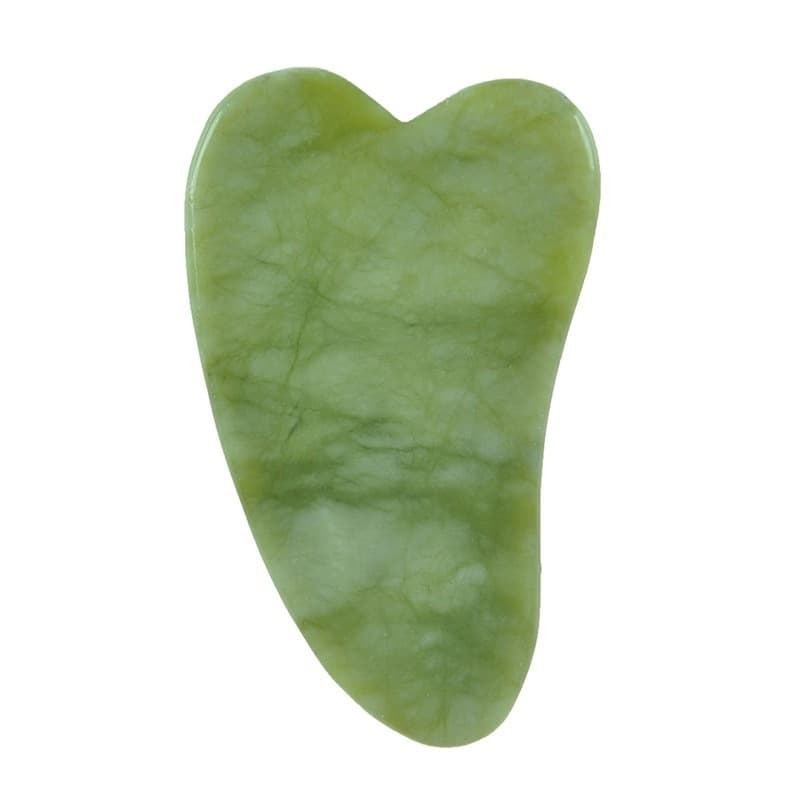 Placa Massageadora de Pedra Natural Jade Gua Sha