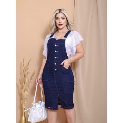 JARDINEIRA LUXO MODA PREMIUM PLUZ SIZE PROMOÇAO