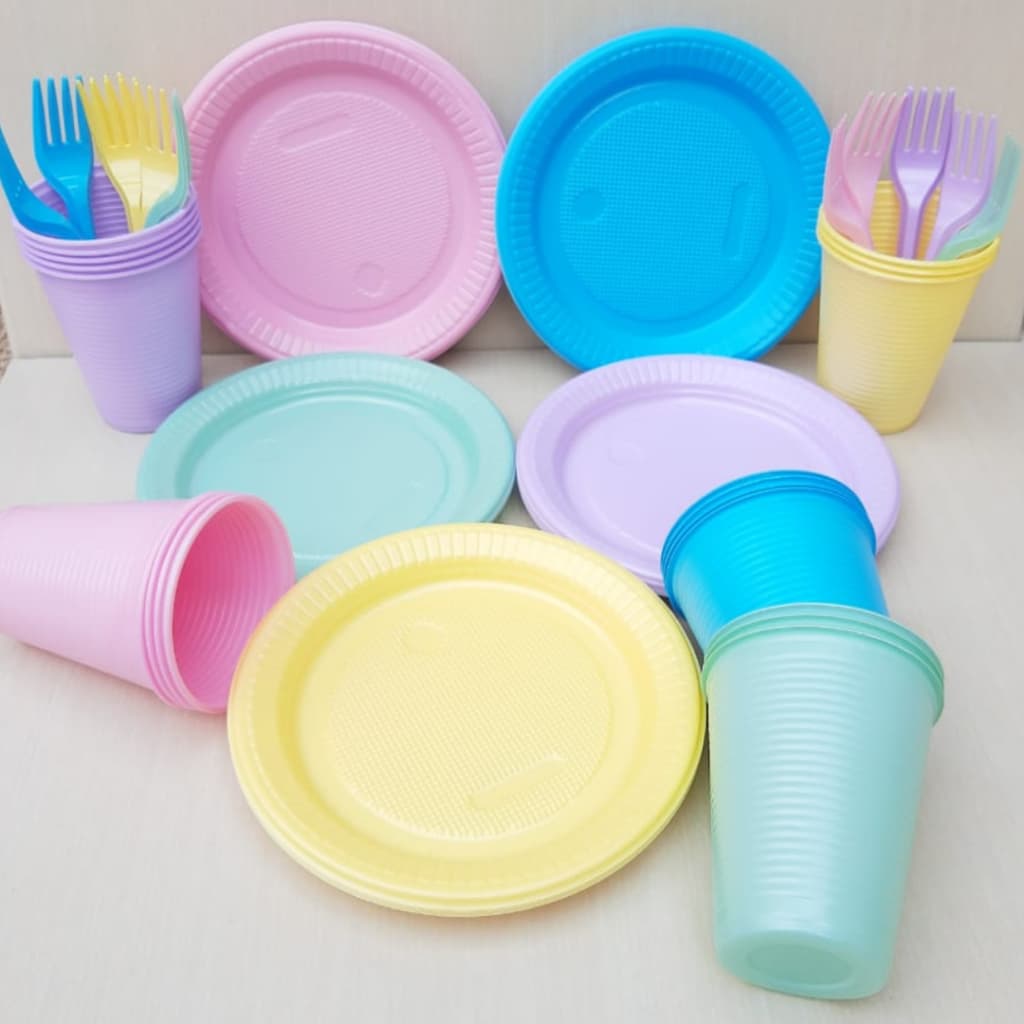 Kit Festa Candy Colors 50 Pessoas com 150 Itens